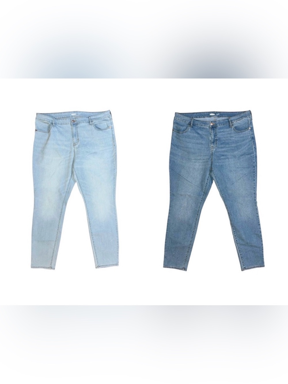 Old Navy Jeans Women’s Size 18 Blue Super Skinny Mid-Rise 39x29 Lot Of 2
